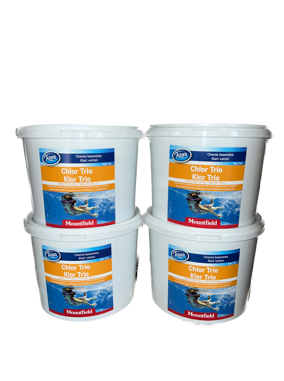 4 way to mix 3kg Chlorine - Azuro Shock/Trio Chlorine