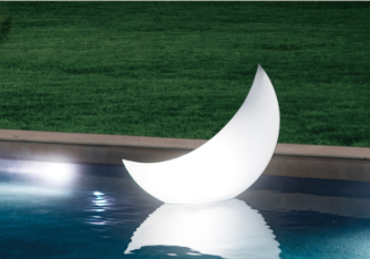 Floating LED Light Crescent