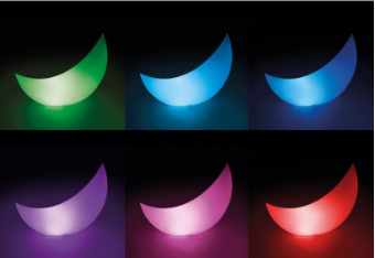 Floating LED Light Crescent